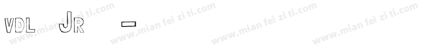 vdl ロゴJrブラック字体转换